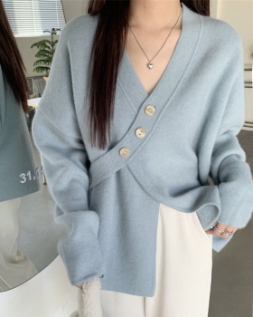 Thick niche cardigan lazy coat for women