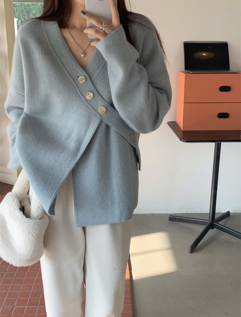 Thick niche cardigan lazy coat for women