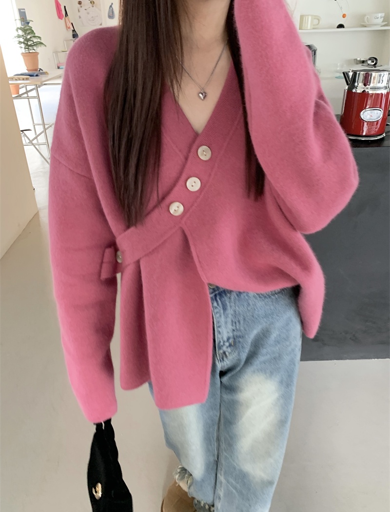 Thick niche cardigan lazy coat for women