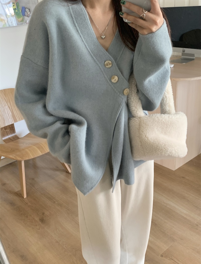 Thick niche cardigan lazy coat for women