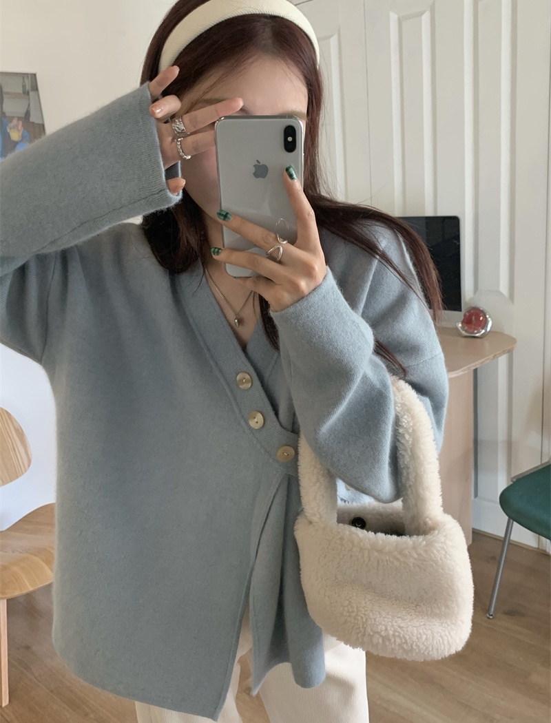 Thick niche cardigan lazy coat for women