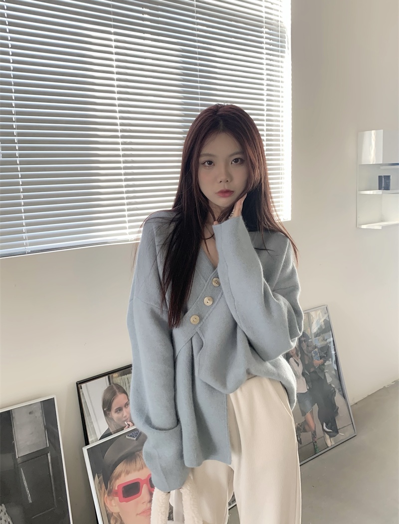 Thick niche cardigan lazy coat for women