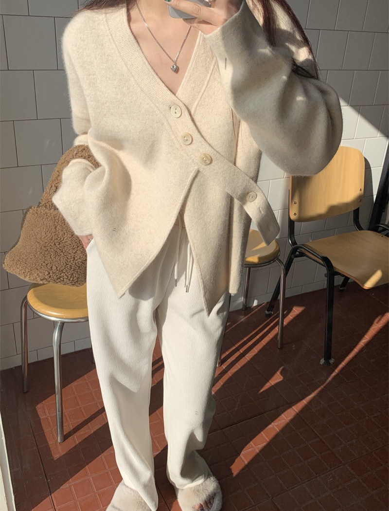 Thick niche cardigan lazy coat for women