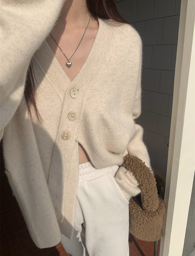 Thick niche cardigan lazy coat for women