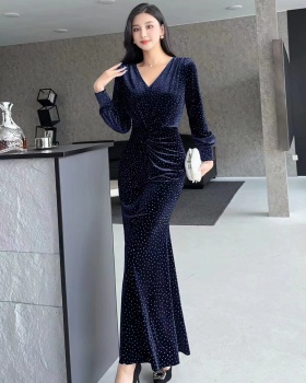 Long formal dress long sleeve dress