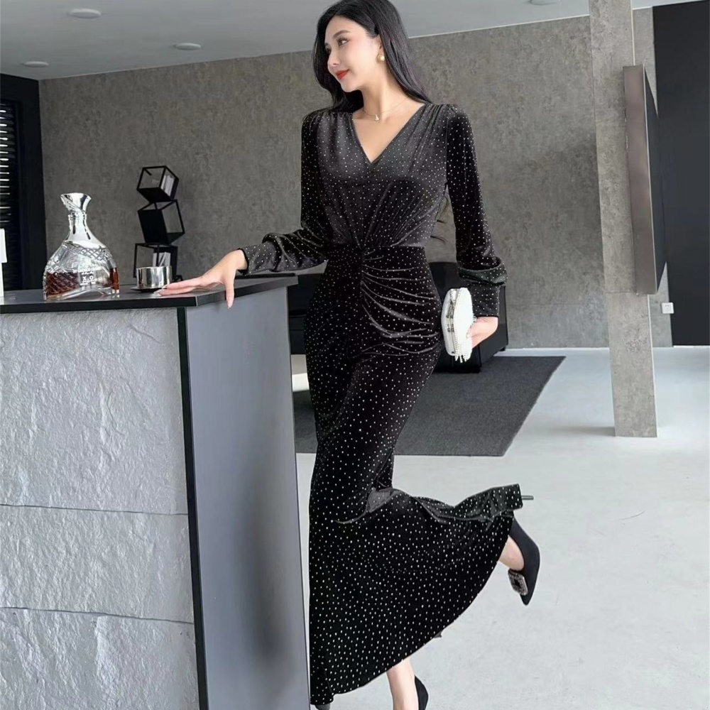 Long formal dress long sleeve dress