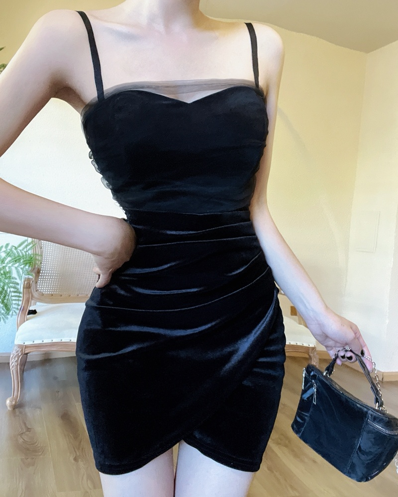 Wrapped chest formal dress sexy dress for women