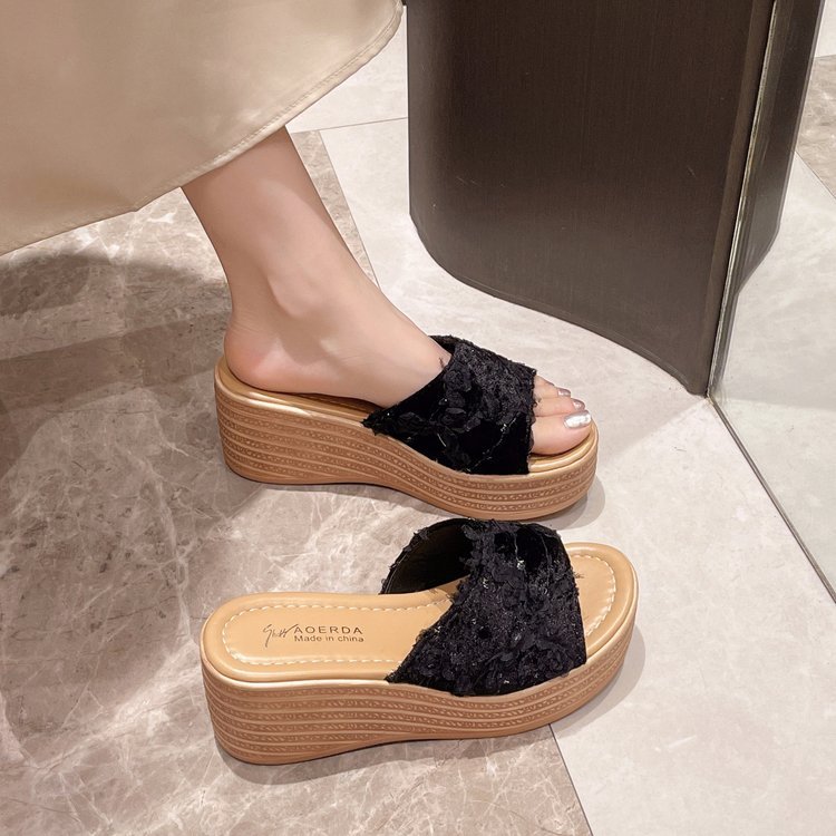 Slipsole summer thick crust slippers for women