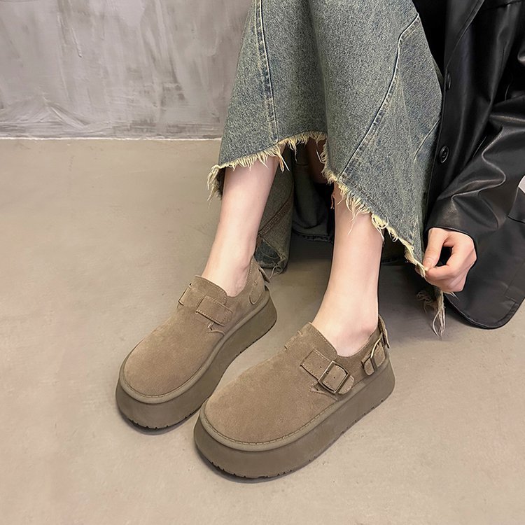 Thick crust retro shoes Casual board shoes for women