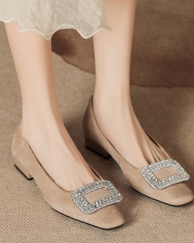 Bride rhinestone wedding shoes broadcloth shoes