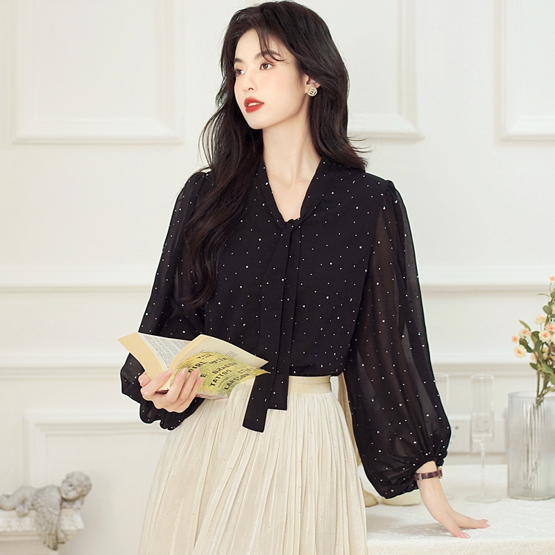 France style chiffon shirt temperament shirt for women