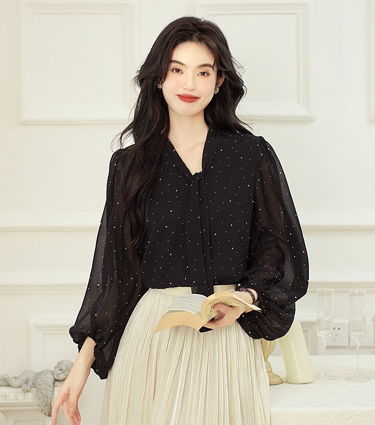 France style chiffon shirt temperament shirt for women