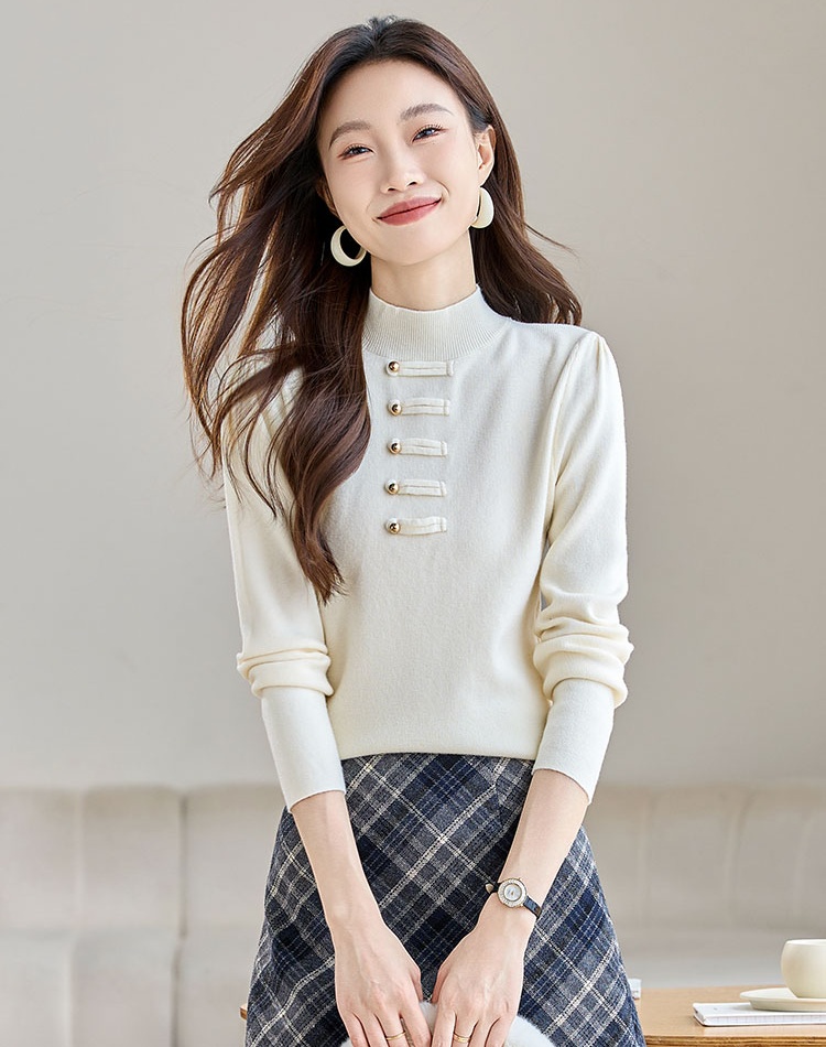 Bottoming tops autumn and winter small shirt for women