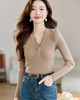 Pit stripe small shirt sweater for women