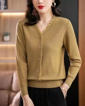 Autumn and winter Western style tops thin sweater