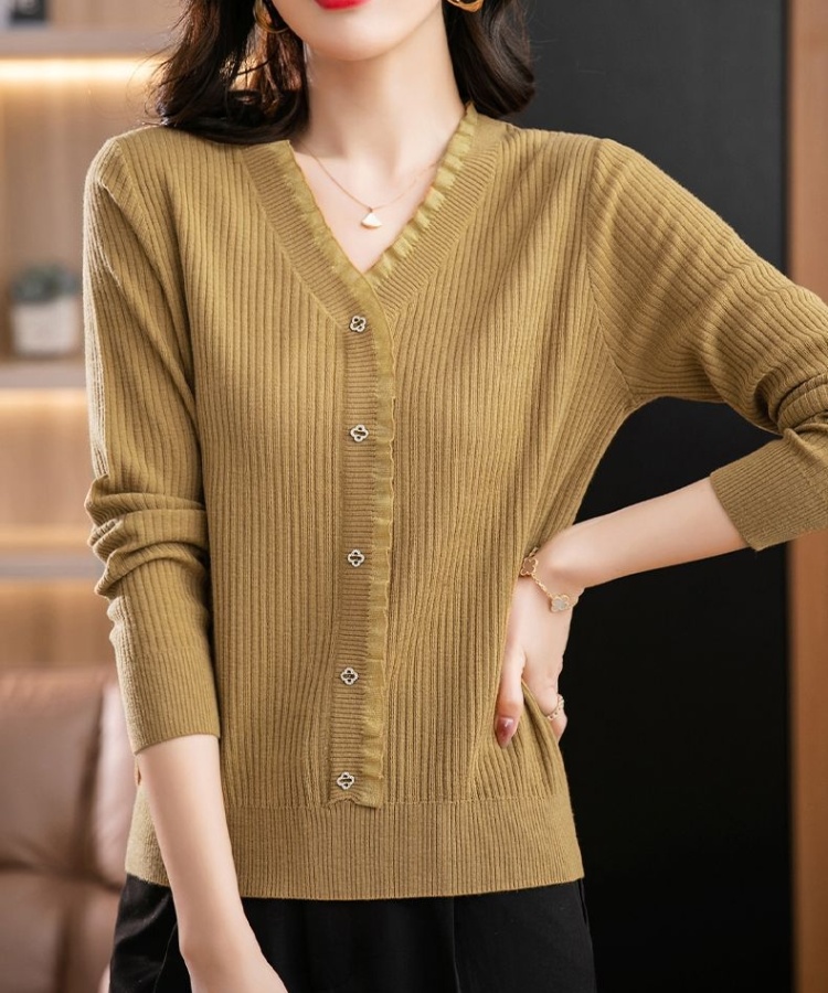 Autumn and winter Western style tops thin sweater