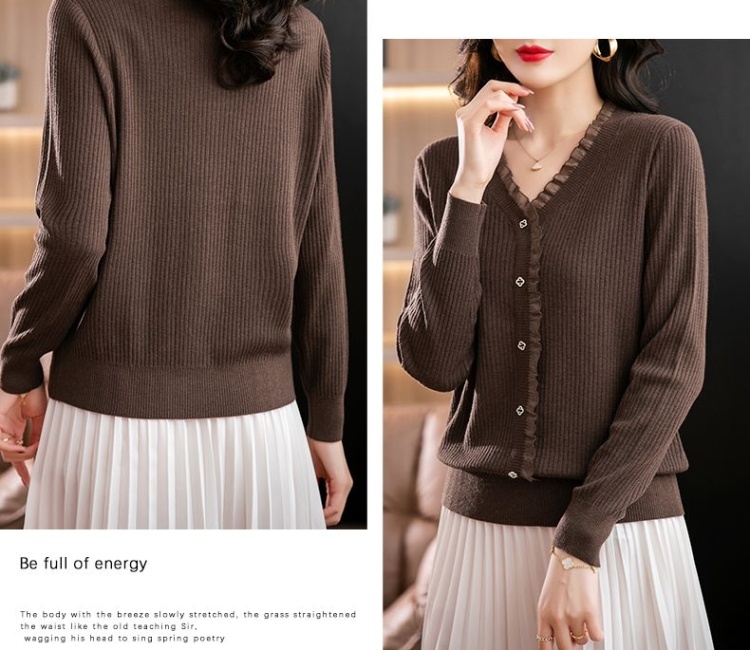 Autumn and winter Western style tops thin sweater