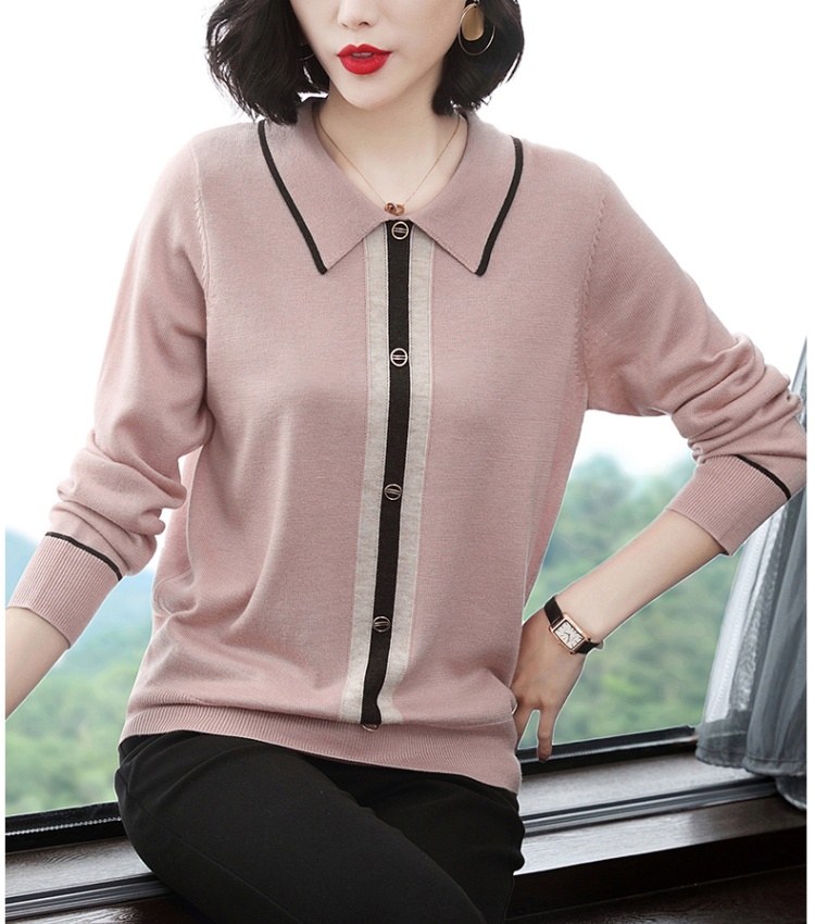 Mixed colors tops bottoming shirt for women