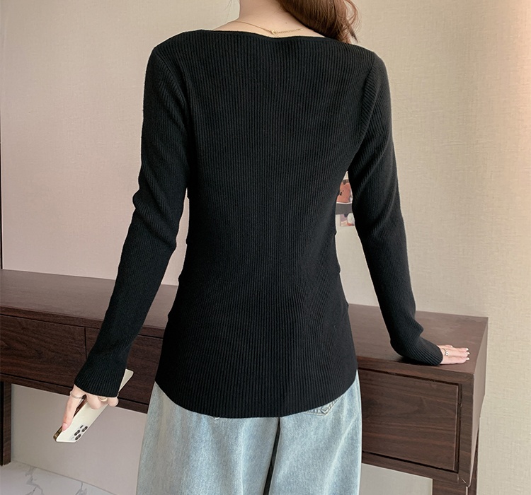 Hollow bottoming shirt halter tops for women