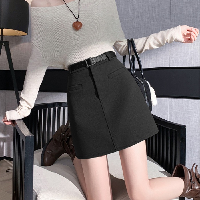 Winter woolen short skirt sexy skirt for women