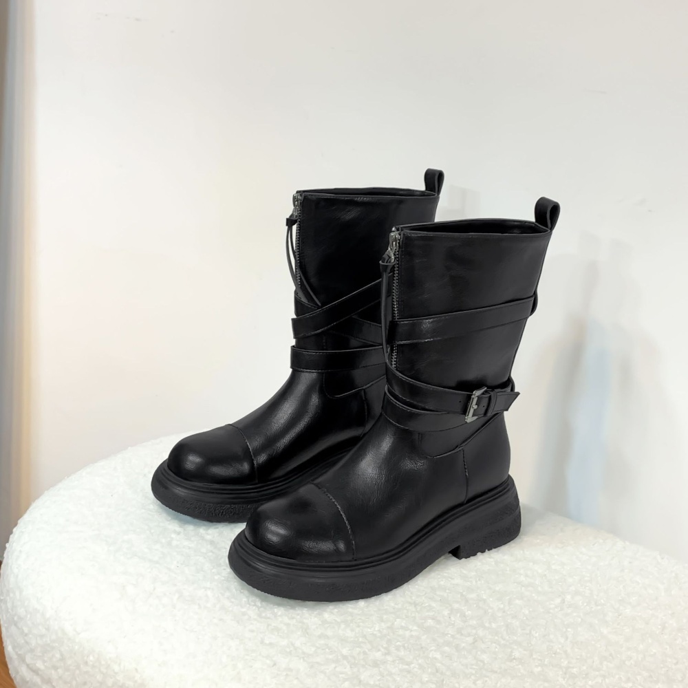 Wears outside boots Korean style women's boots