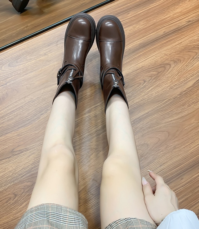 Wears outside boots Korean style women's boots