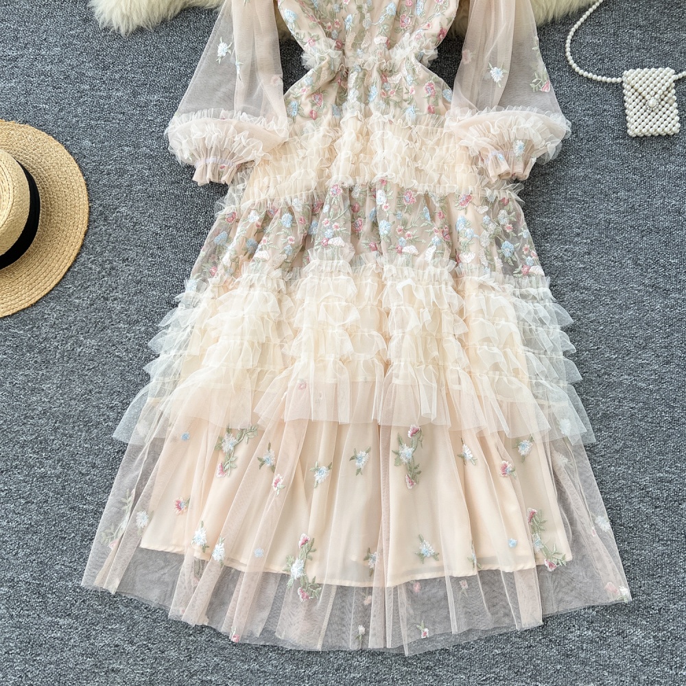 Fold long dress elegant dress for women