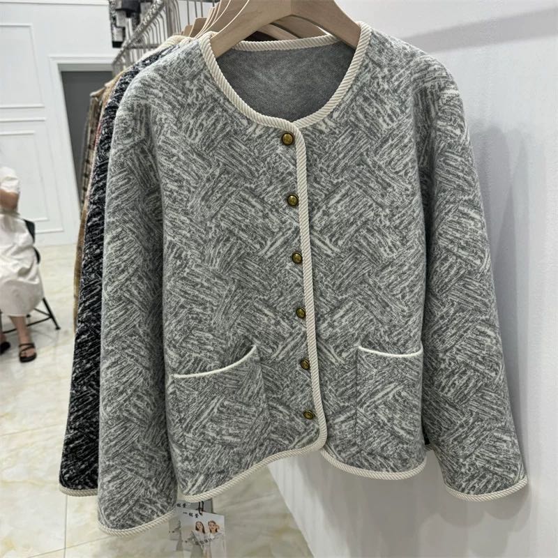 Autumn and winter tops small fellow woolen coat