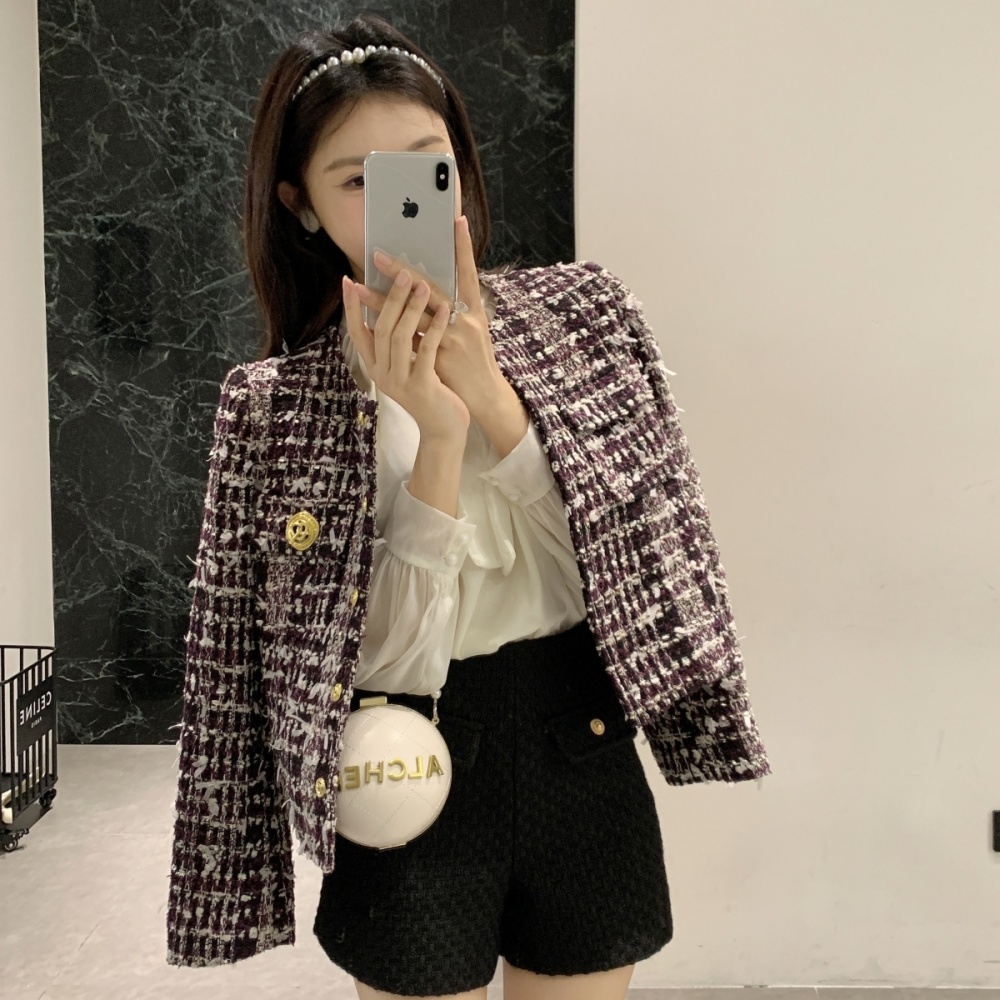 Ladies short France style coat temperament fashionable tops