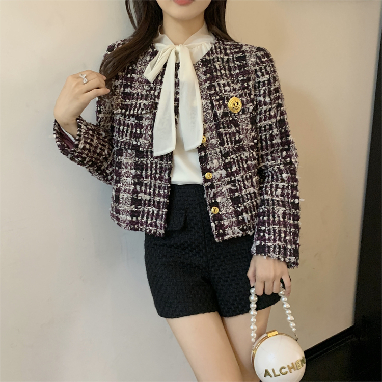 Ladies short France style coat temperament fashionable tops