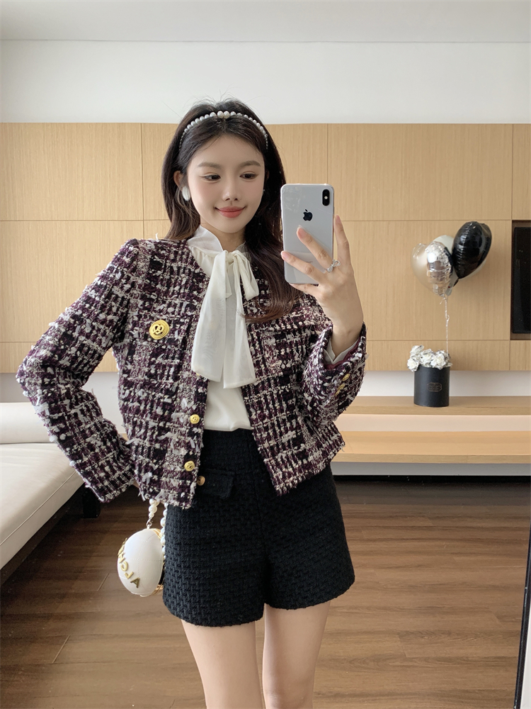 Ladies short France style coat temperament fashionable tops