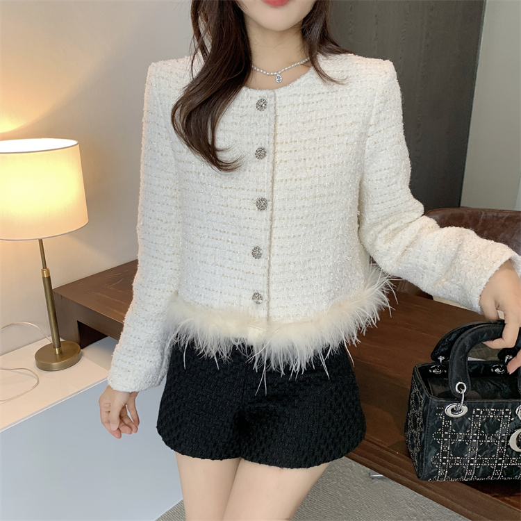 Splice coarse flower France style jacket