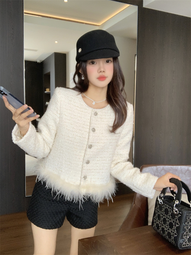 Splice coarse flower France style jacket