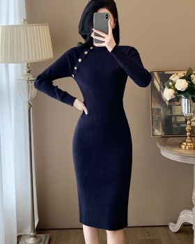 Package hip knitted ladies dress for women