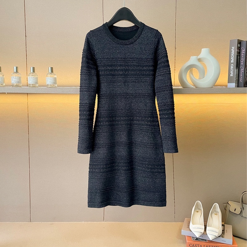 Chanelstyle autumn and winter package hip dress for women