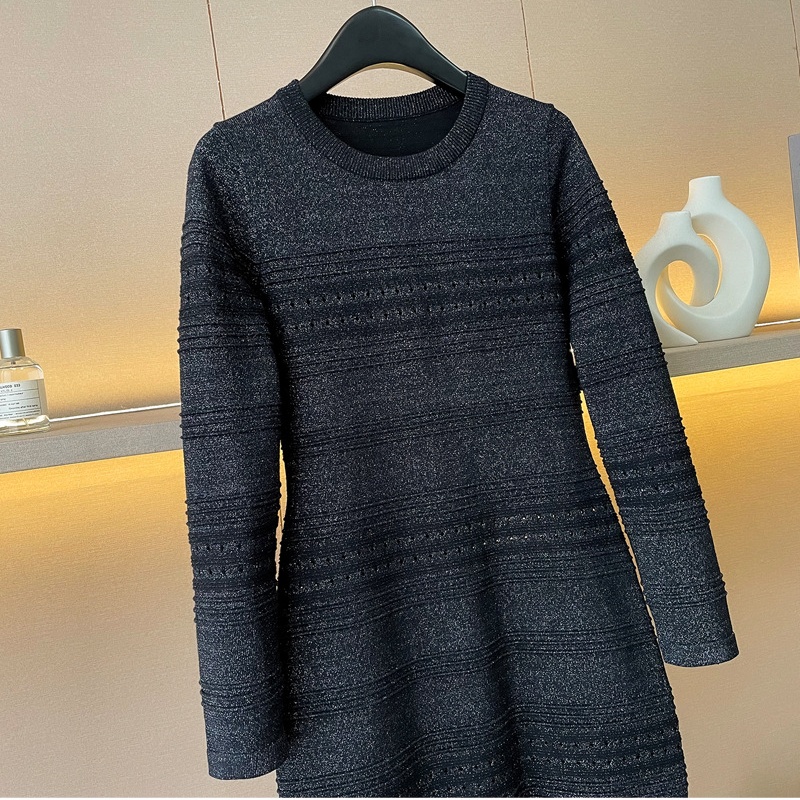 Chanelstyle autumn and winter package hip dress for women