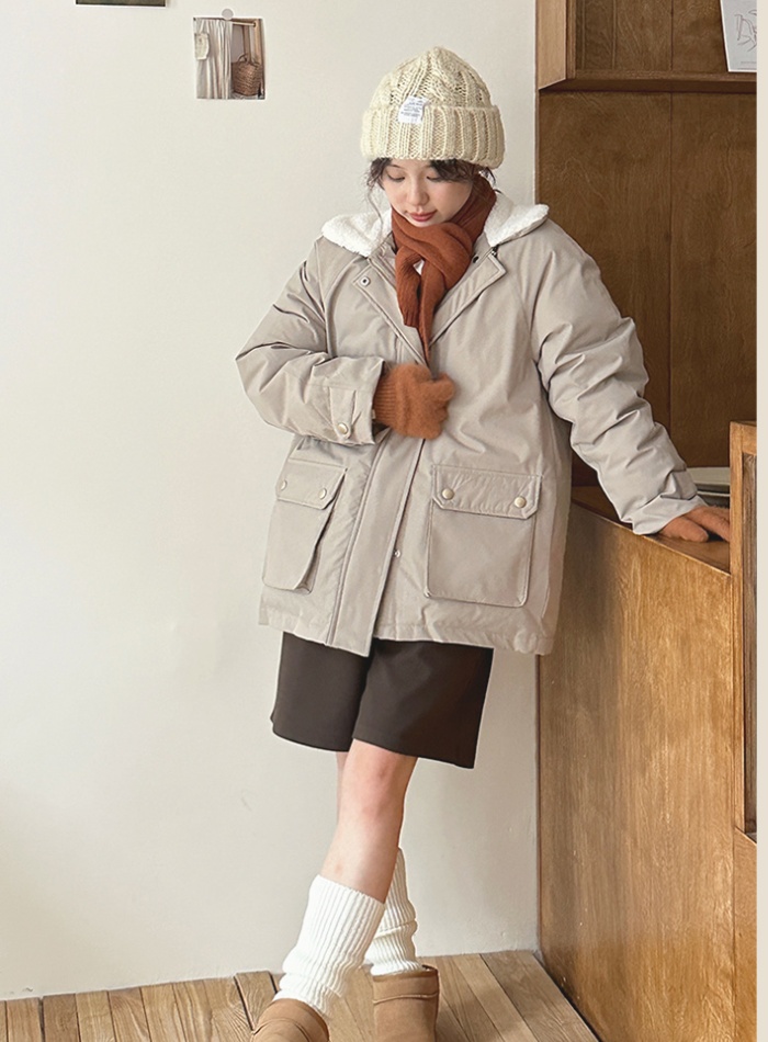 Down work clothing Japanese style cotton coat for women