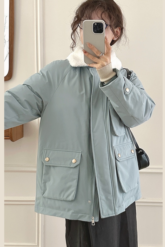 Down work clothing Japanese style cotton coat for women