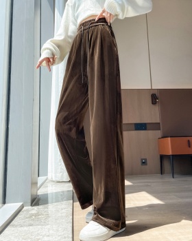 Loose drape wide leg pants lazy mopping pants