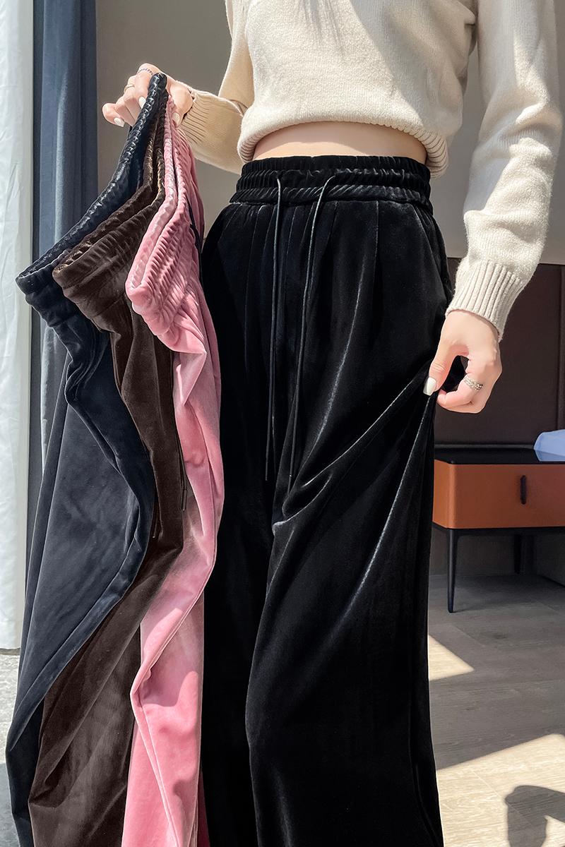 Loose drape wide leg pants lazy mopping pants