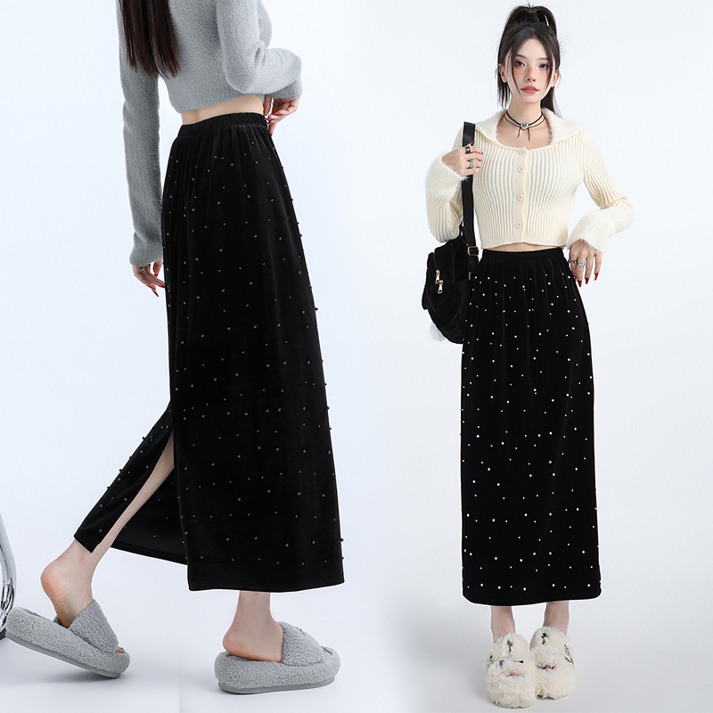 High waist skirt long skirt for women