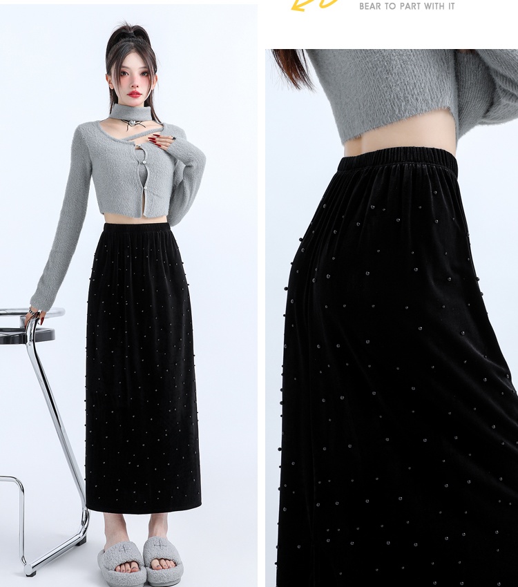 High waist skirt long skirt for women