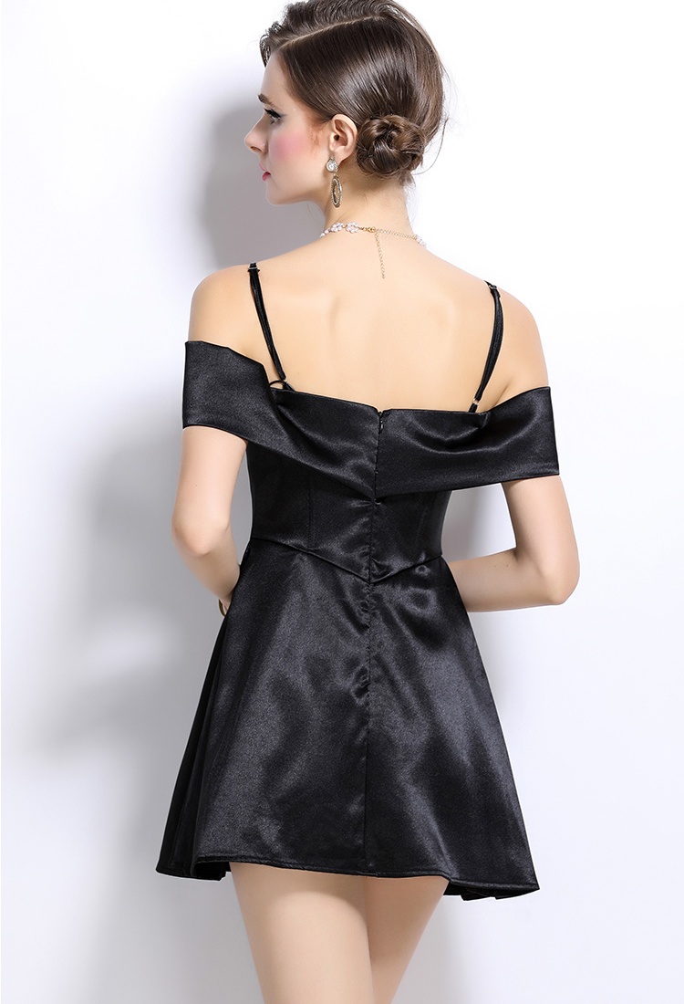 A-line big butterfly strapless stereoscopic dress