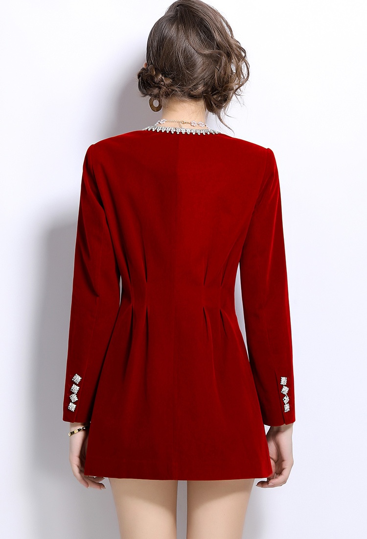 Temperament long sleeve jacket chanelstyle dress