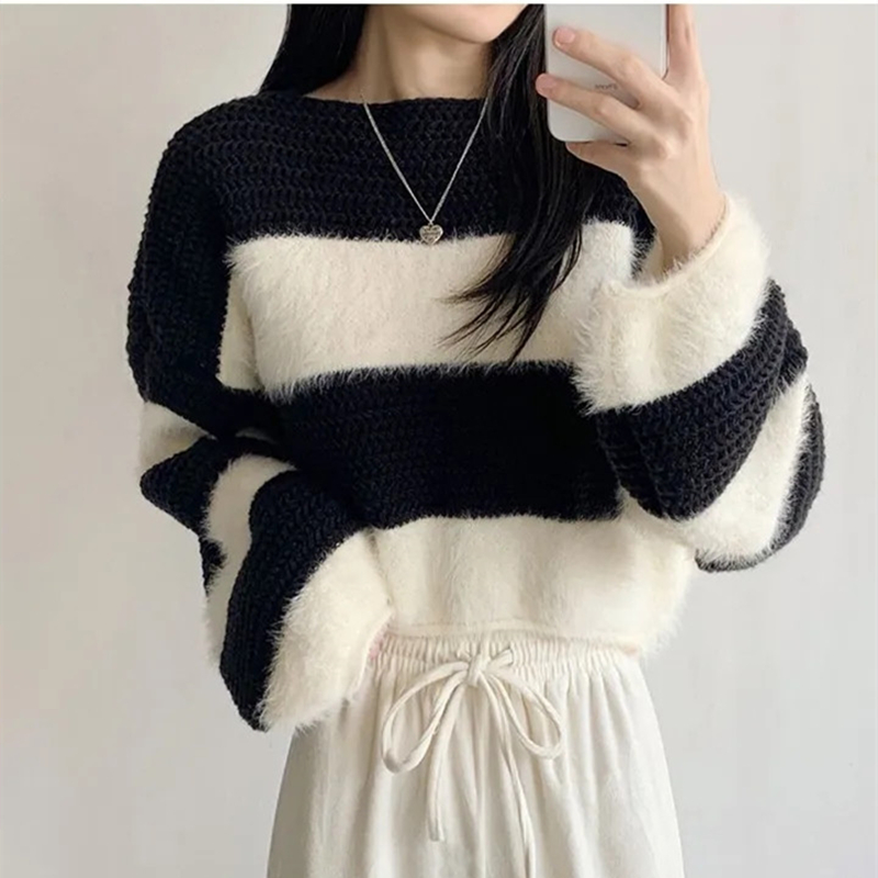 Small fellow tops high waist sweater for women