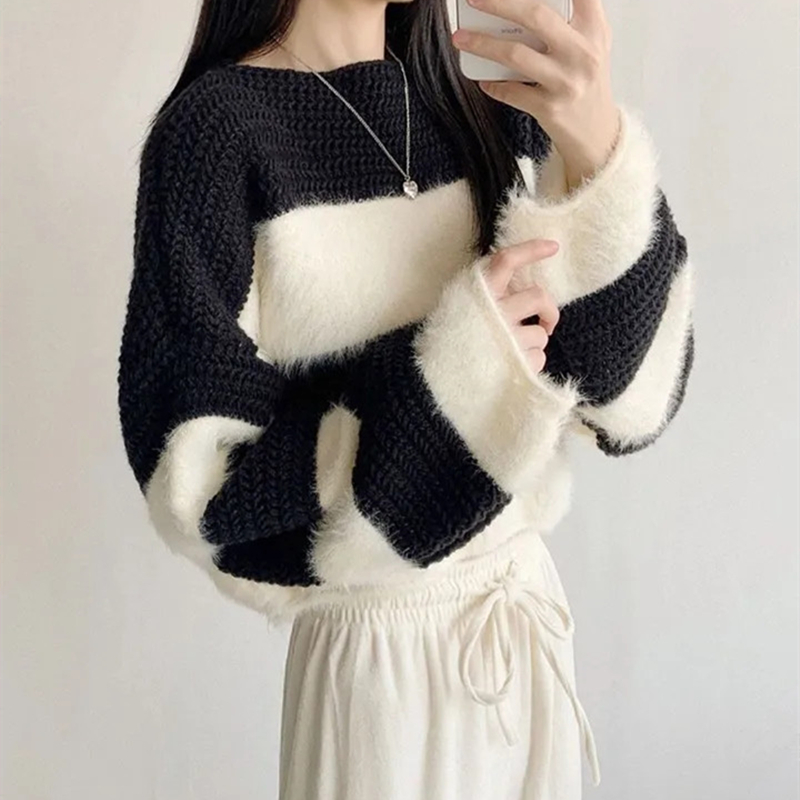 Small fellow tops high waist sweater for women