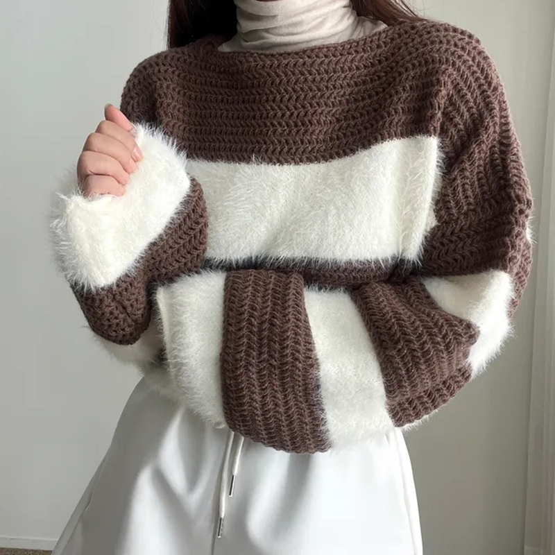 Small fellow tops high waist sweater for women