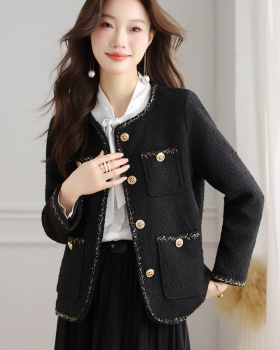 France style small fellow coat ladies coarse flower tops for women