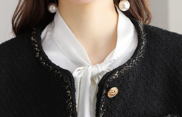 France style small fellow coat ladies coarse flower tops for women