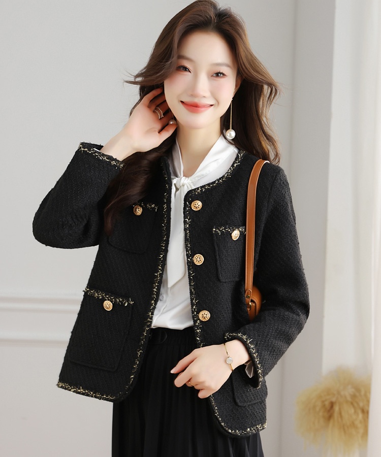 France style small fellow coat ladies coarse flower tops for women